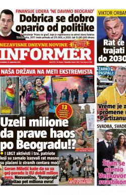 Informer - broj 3170, 19. sep 2022.