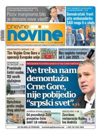 Dnevne novine - broj 2821, 27. okt 2020.