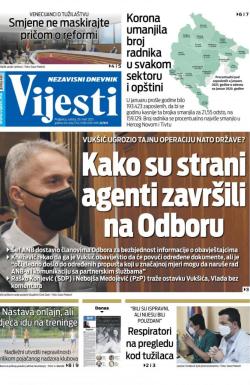 Vijesti - broj 8243, 20. mar 2021.