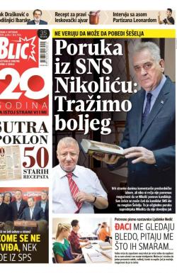 Blic - broj 7056, 4. okt 2016.