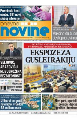 Dnevne novine - broj 2854, 4. dec 2020.