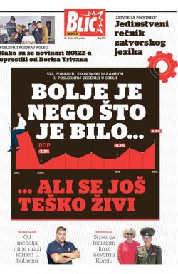 Blic - broj 7796, 28. okt 2018.