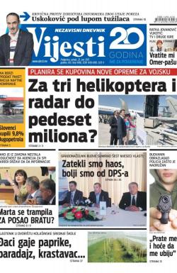 Vijesti - broj 6915, 23. jun 2017.