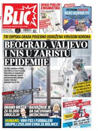 Blic - broj 8297, 26. mar 2020.