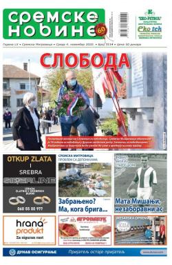 Sremske Novine - broj 3114, 4. nov 2020.