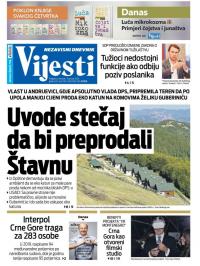 Vijesti - broj 7815, 9. jan 2020.