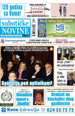 Nove Subotičke novine - broj 12, 22. mar 2013.