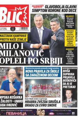 Blic - broj 8820, 17. sep 2021.