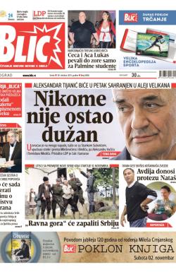 Blic - broj 6006, 30. okt 2013.