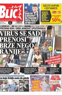 Blic - broj 8396, 13. jul 2020.