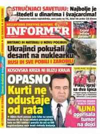 Informer - broj 3156, 2. sep 2022.