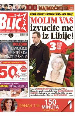 Blic - broj 6840, 29. feb 2016.