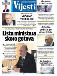 Vijesti - broj 8111, 5. nov 2020.