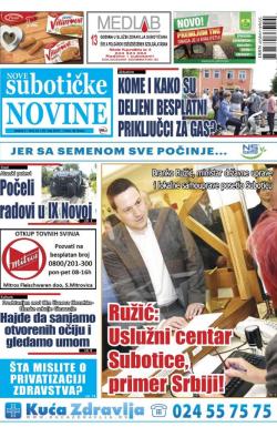 Nove Subotičke novine - broj 72, 25. maj 2018.