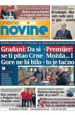 Dnevne novine - broj 2899, 29. jan 2021.