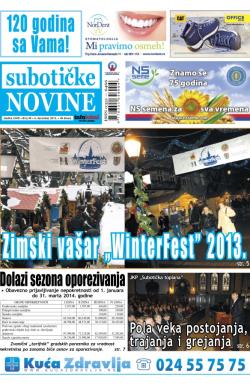 Nove Subotičke novine - broj 49, 6. dec 2013.