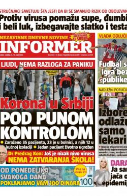 Informer - broj 2402, 14. mar 2020.