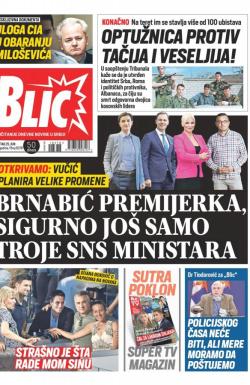 Blic - broj 8378, 25. jun 2020.