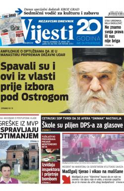 Vijesti - broj 7044, 30. okt 2017.