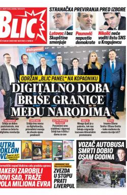 Blic - broj 8275, 4. mar 2020.