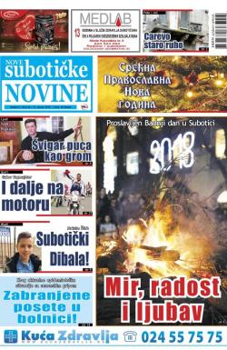 Nove Subotičke novine - broj 53, 12. jan 2018.