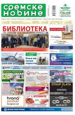 Sremske Novine - broj 3232, 8. feb 2023.