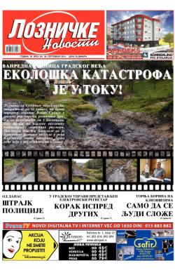 Lozničke novosti - broj 341, 26. sep 2014.