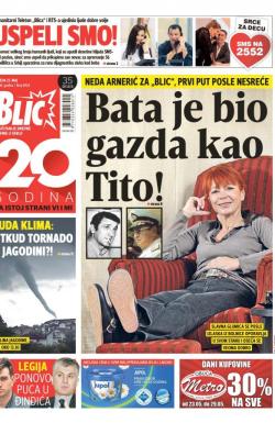 Blic - broj 6924, 25. maj 2016.