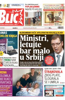 Blic - broj 6268, 26. jul 2014.