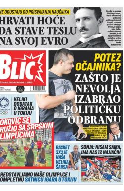 Blic - broj 8764, 23. jul 2021.