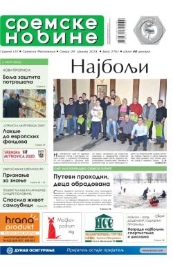 Sremske Novine - broj 2761, 29. jan 2014.