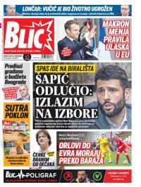 Blic - broj 8173, 18. nov 2019.