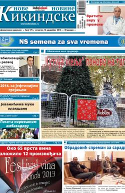 Nove kikindske novine - broj 176, 12. dec 2013.