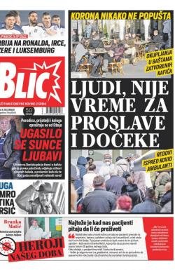 Blic - broj 8544, 8. dec 2020.