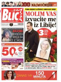 Blic - broj 6840, 29. feb 2016.