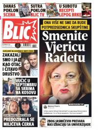 Blic - broj 7702, 26. jul 2018.