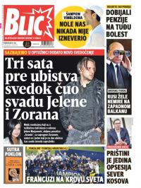 Blic - broj 7692, 16. jul 2018.