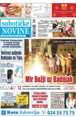 Nove Subotičke novine - broj 1, 6. jan 2017.