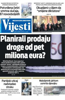 Vijesti - broj 7996, 12. jul 2020.