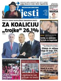 Vijesti - broj 6575, 15. jul 2016.