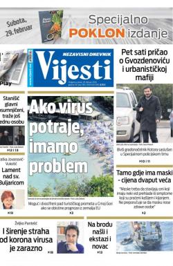 Vijesti - broj 7865, 28. feb 2020.