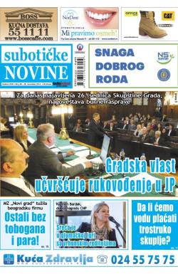 Nove Subotičke novine - broj 48, 28. nov 2014.