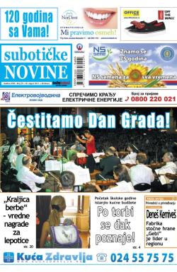 Nove Subotičke novine - broj 35, 30. avg 2013.