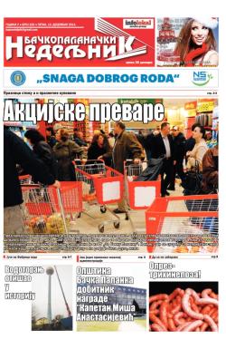 Nedeljne novine, B. Palanka - broj 220, 12. dec 2014.