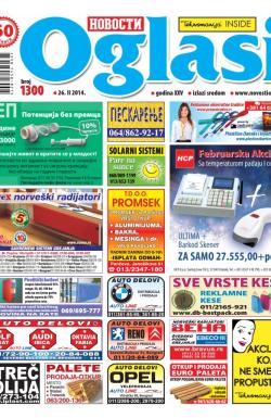 Novosti oglasi - broj 1300, 26. feb 2014.