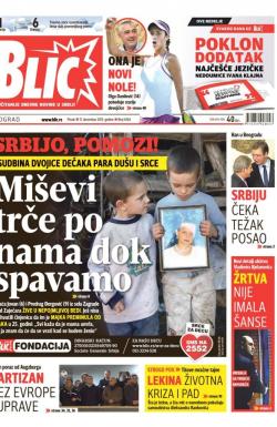 Blic - broj 6764, 11. dec 2015.