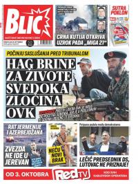 Blic - broj 8473, 28. sep 2020.