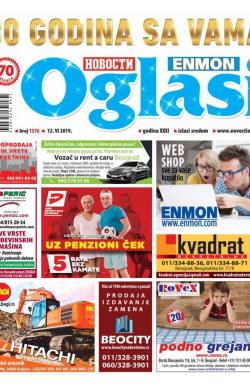 Novosti oglasi - broj 1576, 12. jun 2019.