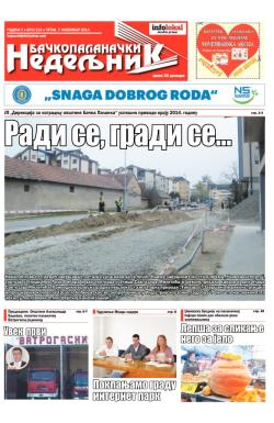 Nedeljne novine, B. Palanka - broj 215, 7. nov 2014.