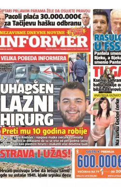 Informer - broj 2764, 25. maj 2021.